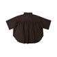 KIN & KIN BROWN OVERSIZED COLLAR SHIRT