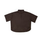 KIN & KIN BROWN OVERSIZED COLLAR SHIRT
