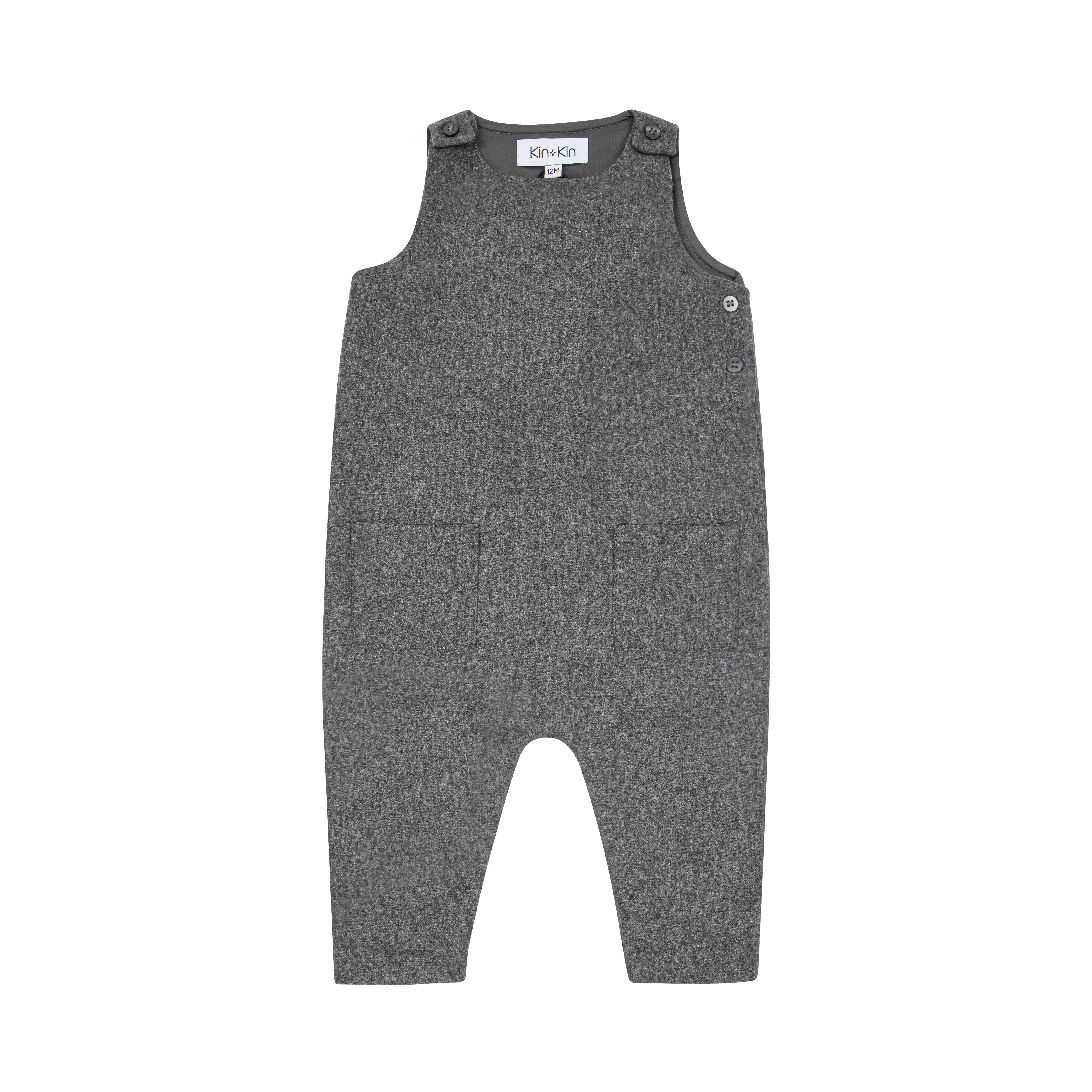 KIN & KIN GREY POCKET ROMPER – Luibelle