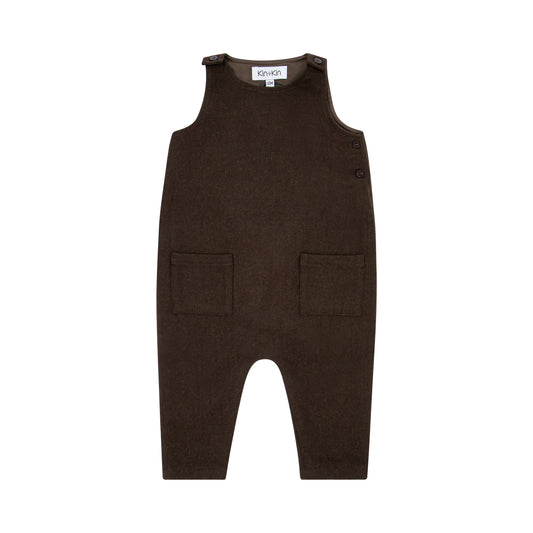 KIN & KIN BROWN POCKET ROMPER