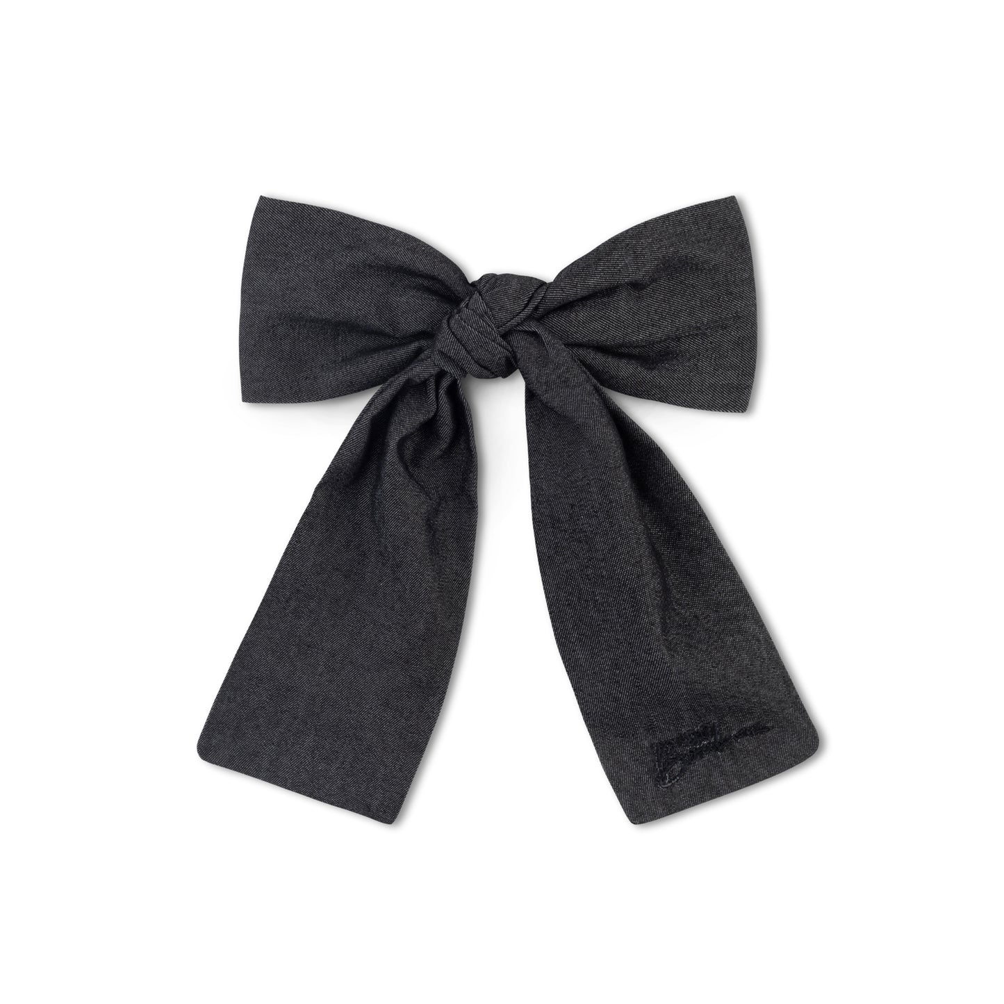 BOWBON BLACK DENIM BOW [FINAL SALE]