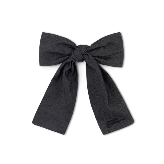 BOWBON BLACK DENIM BOW [FINAL SALE]
