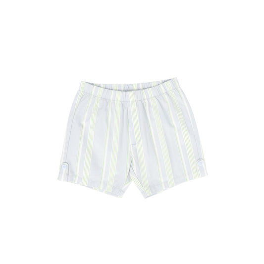 KIPP DUSTY BLUE/GREEN STRIPE SHORTS