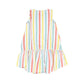 RETRO KIDS SUMMER STRIPE RUFFLE JUMPER