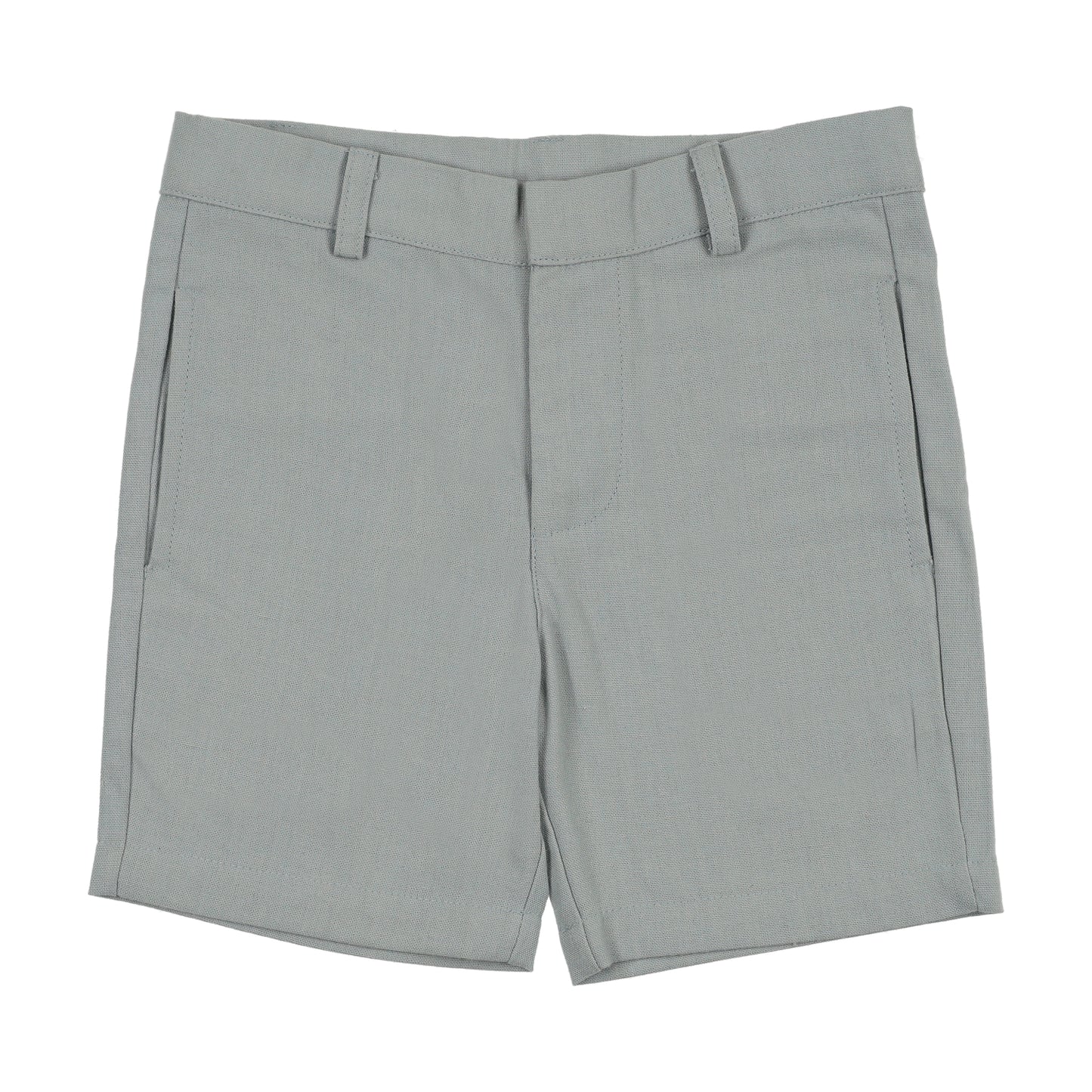 SWEET THREADS LIGHT BLUE TEXTURED SHORTS