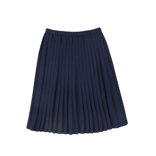 LIL LEGS NAVY KNIFE PLEATED SKIRT