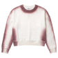 KIX BURGUNDY/WHITE OMBRE SWEATSHIRT