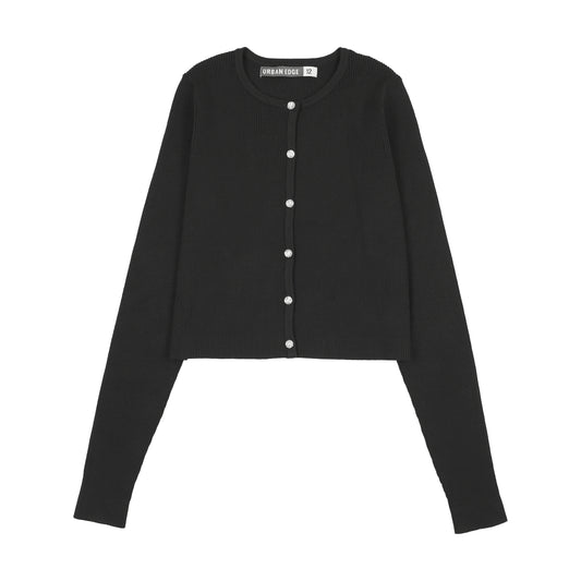 URBAN EDGE BLACK KNIT CARDIGAN