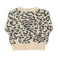 PIUPIUCHICK PINK ANIMAL PRINT KNIT CARDIGAN