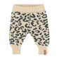 PIUPIUCHICK PALE PINK ANIMAL PRINT KNIT PANTS