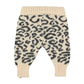 PIUPIUCHICK PALE PINK ANIMAL PRINT KNIT PANTS