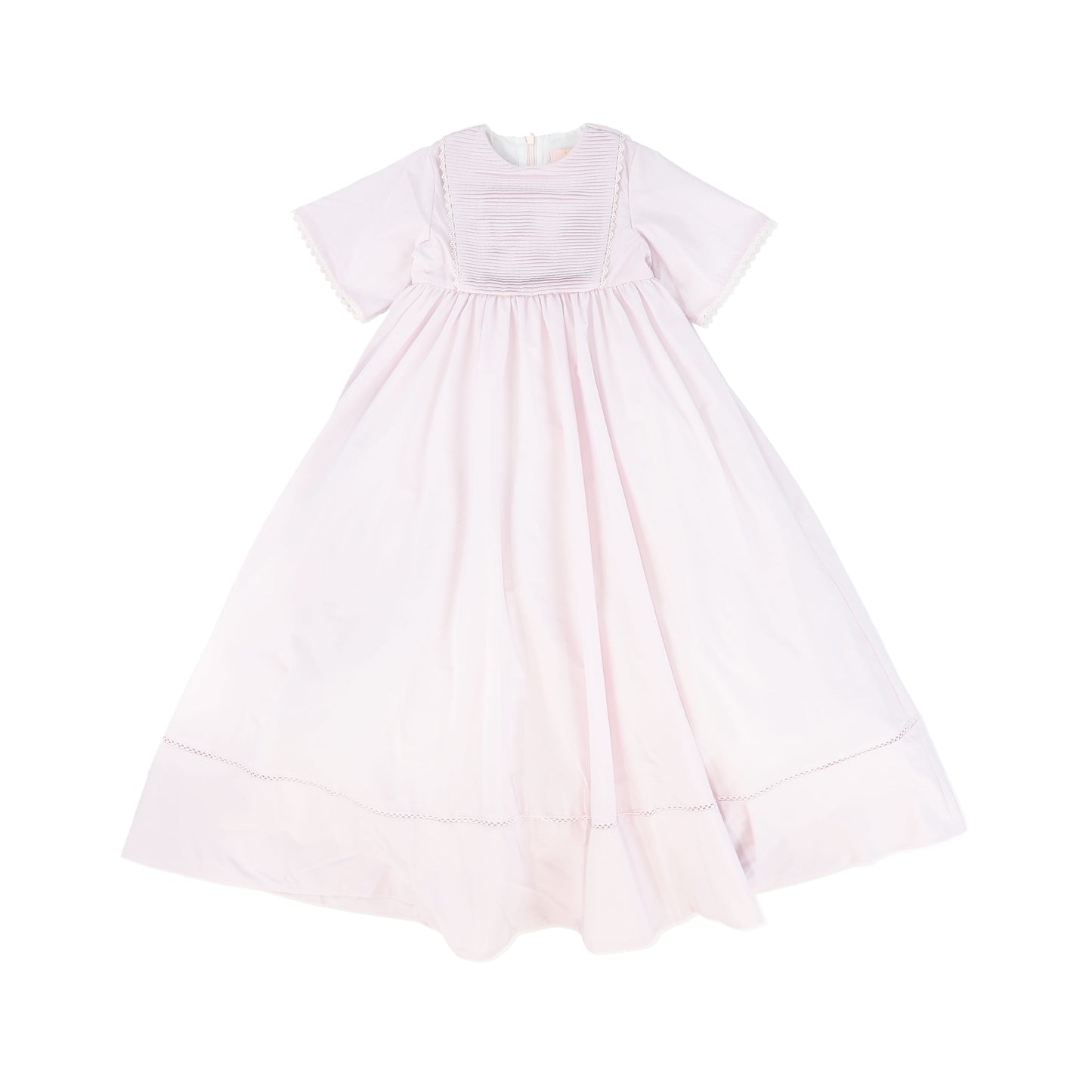 LITTLE TEMPEST LAVENDER PINTUCK TAFFETA GOWN