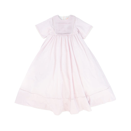 LITTLE TEMPEST LAVENDER PINTUCK TAFFETA GOWN