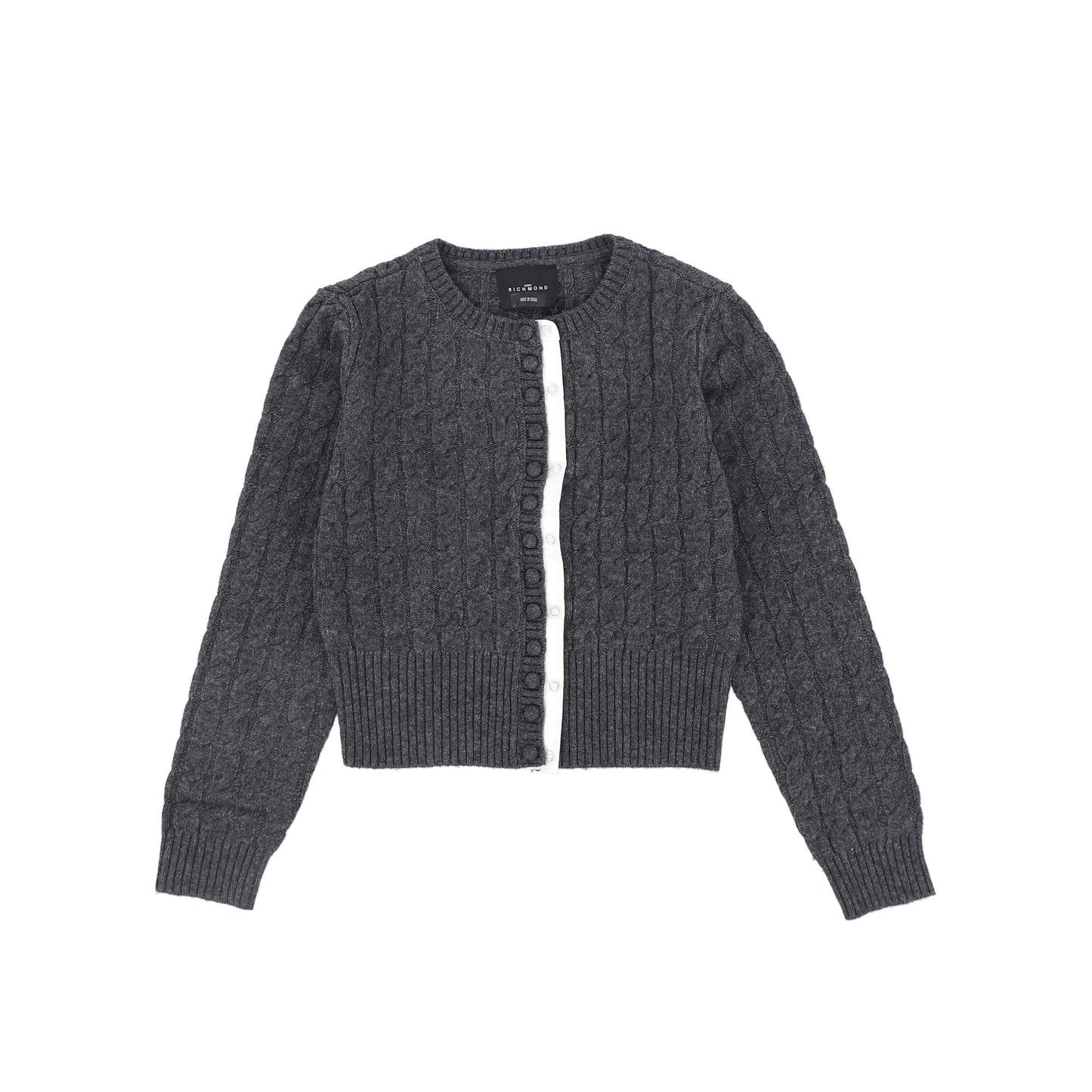 JOHN RICHMOND DARK GREY CARDIGAN