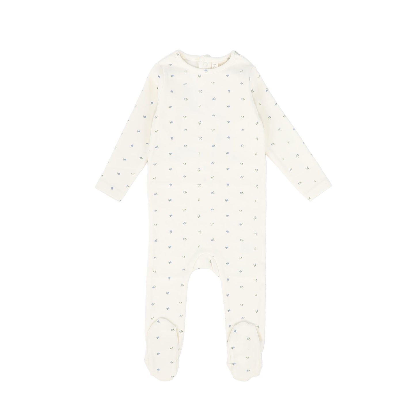 LILETTE CREAM/BLUE BITSY FLORAL FOOTIE