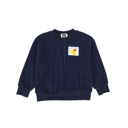 PH PLAY NAVY RIBBED SWEATSHIRT [FINAL SALE]