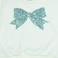 PH PLAY MINT GREEN SEQUINS BOW SWEATSHIRT [FINAL SALE]