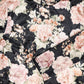 PETITE AMALIE BLACK/PINK FLORAL VELVET TOP