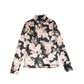 PETITE AMALIE BLACK/PINK FLORAL VELVET TOP