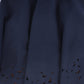 VENERA ARAPU NAVY WAISTED EMBROIDERY HOLE DRESS