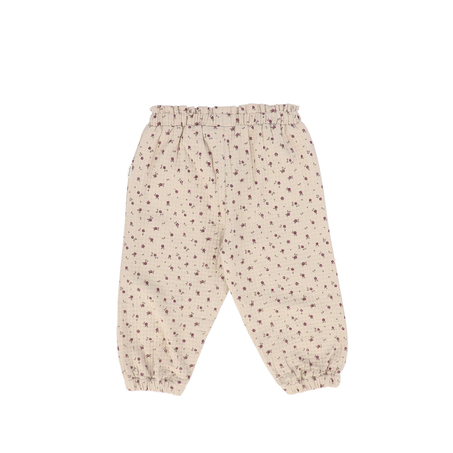 MINYMO TAN TINY FLORAL PANT