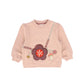 MINYMO LIGHT PINK PURSE DESIGN SWEATSHIRT