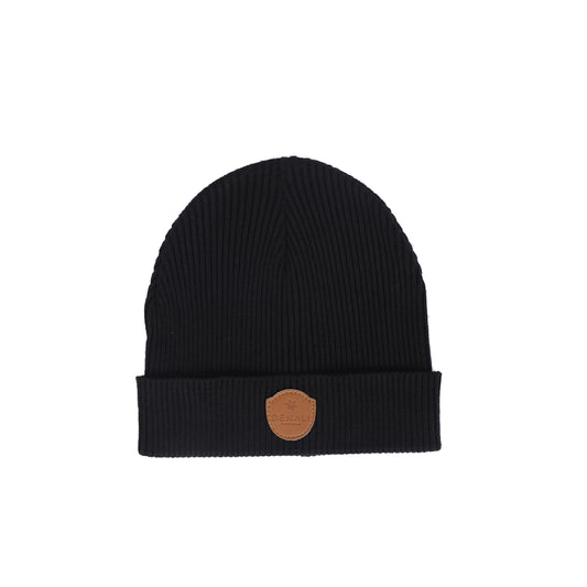 DENALI BLACK KNIT BEANIE
