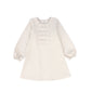 PICCOLA LUDO BEIGE BOW PUFF SLEEVE DRESS