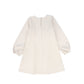 PICCOLA LUDO BEIGE BOW PUFF SLEEVE DRESS