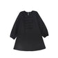 PICCOLA LUDO BLACK BOW PUFF SLEEVE DRESS