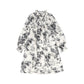 PICCOLA LUDO BLACK/WHITE TOILE SMOCK DRESS