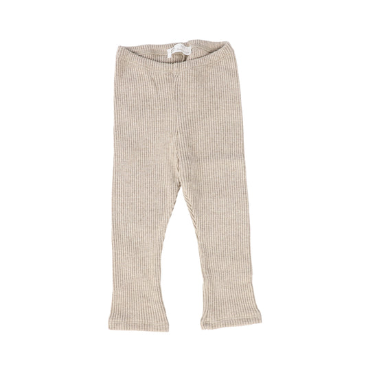 LATTE BABY TAUPE KNIT LEGGING [Final Sale]