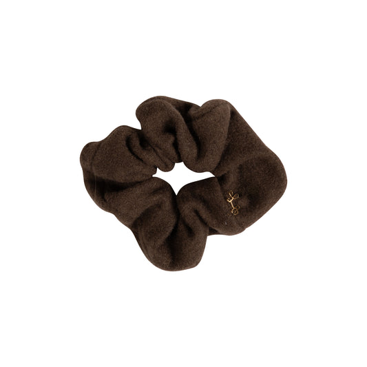 LIMITED EDITION CHOCOLATE BRUSHED WOOL SCRUNCHIE