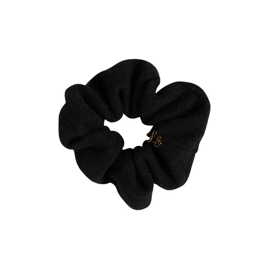 LIMITED EDITION BLACK BRUSHED WOOL SCRUNCHIE