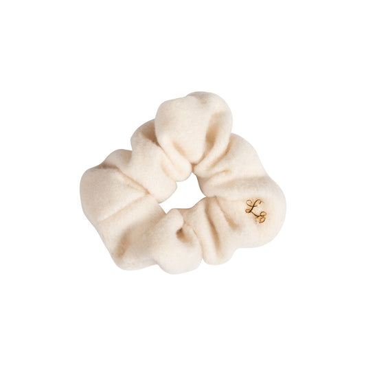 LIMITED EDITION IVORY BRUSHED WOOL SCRUNCHIE