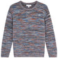 MANN GREY MELANGE HEAVY KNIT SWEATER