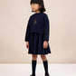 ANALOGIE NAVY PLAID DETAIL GIRL SWEATSHIRT