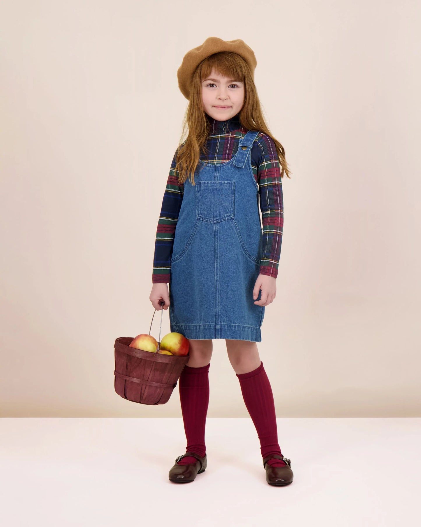 ANALOGIE MULTI PLAID MOCKNECK