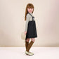 ANALOGIE BLACK DENIM STRAP DENIM JUMPER