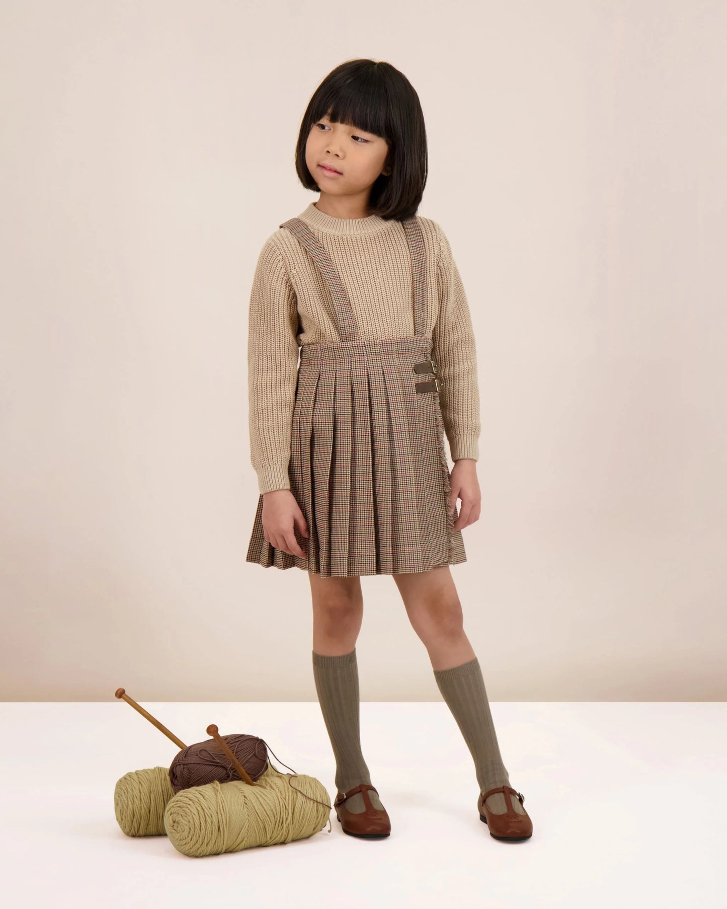 ANALOGIE OAT CHUNKY KNIT SWEATER