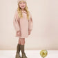 ANALOGIE DUSTY PINK WASH SWEATSHIRT DRESS