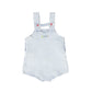 LIMITED EDITION LIGHT BLUE DENIM SNAP TRIM OVERALLS