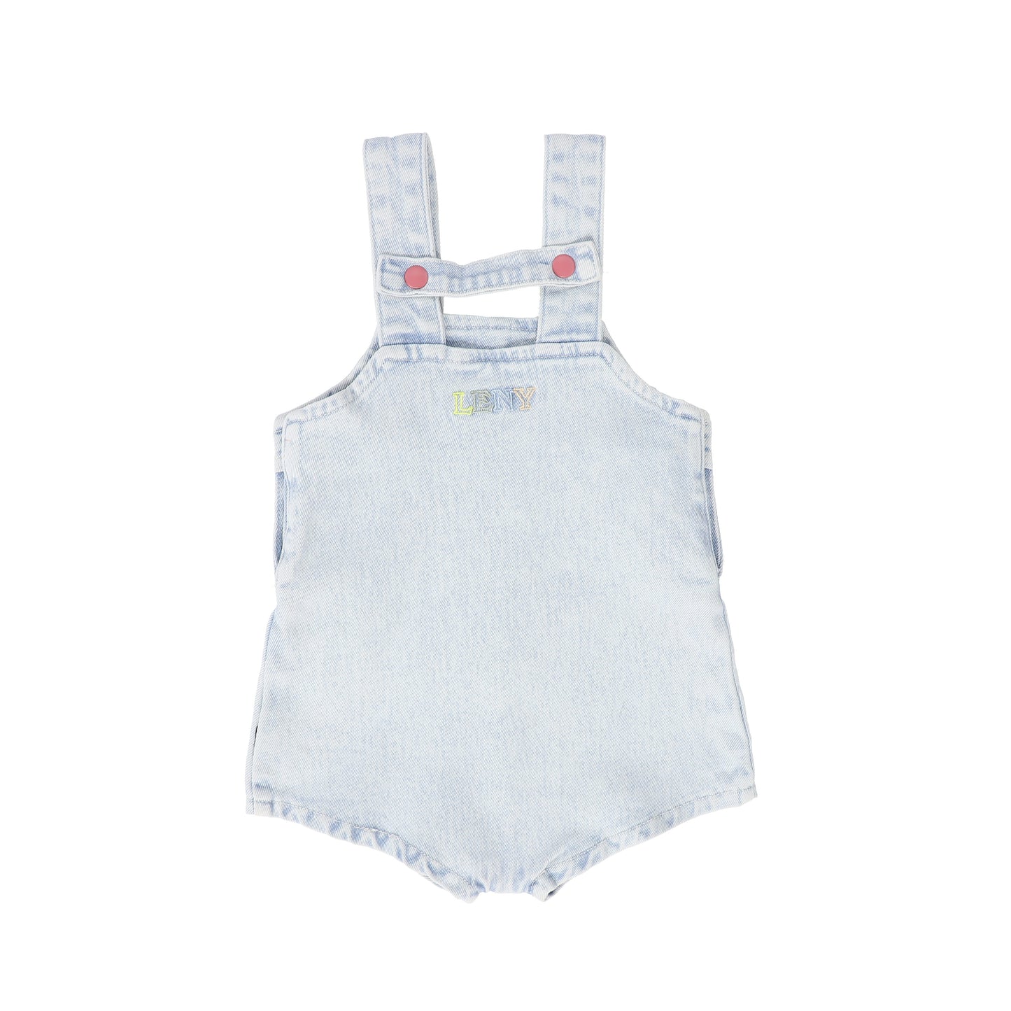 LIMITED EDITION LIGHT BLUE DENIM SNAP TRIM OVERALLS
