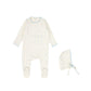 LAMOUR LOU BLUE/GREY SCALLOP PRINT FOOTIE
