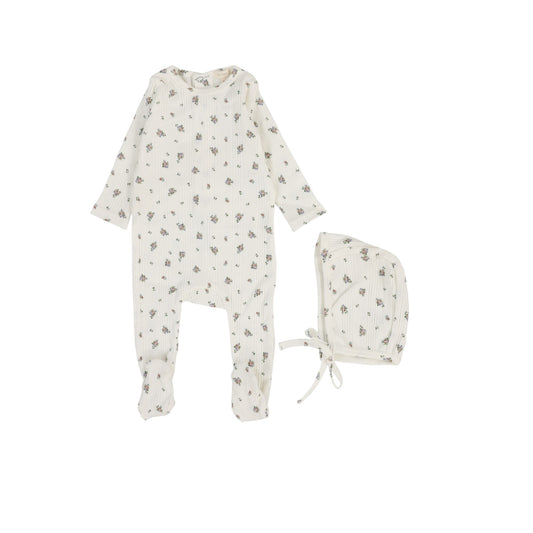 Lil Leg Multicolor Floral Footie Lil Leg Multicolor Floral Footie
