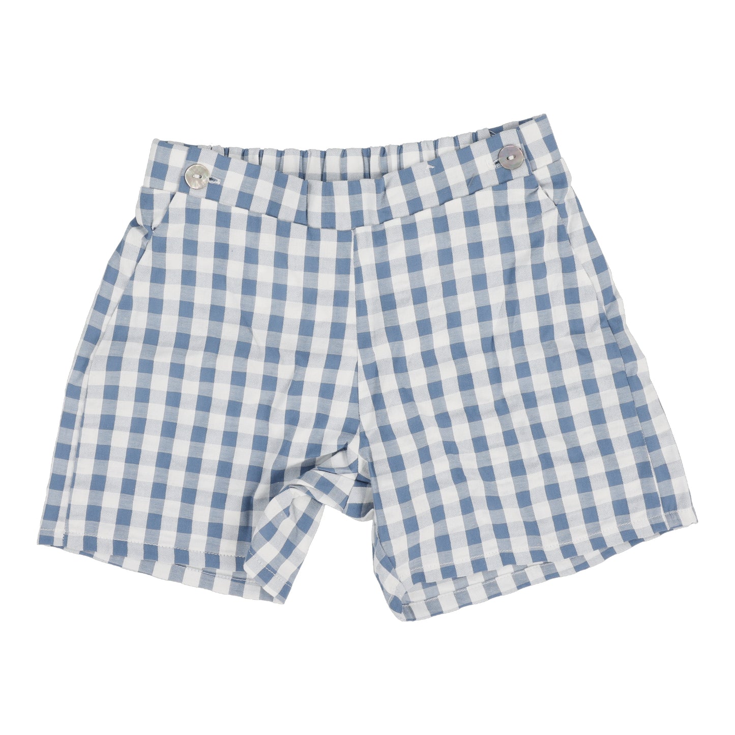 ANALOGIE BLUE GINGHAM SHORTS