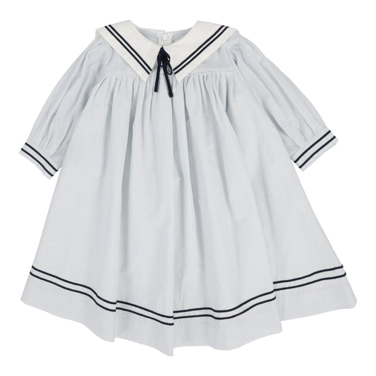 ANALOGIE BLUE SAILOR COLLAR 3/4 SLEEVE DRESS