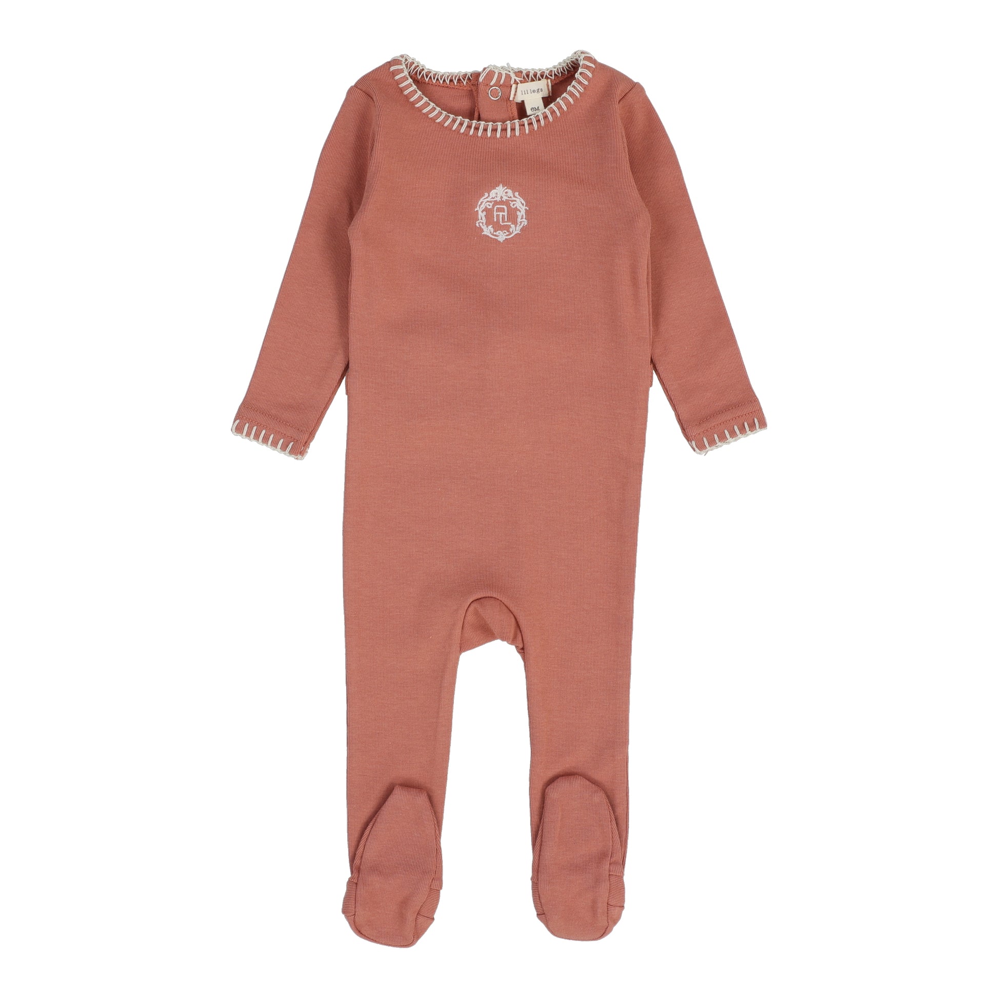 Lil Legs Emblem Footie - Pink Lil Legs Emblem Footie - Pink