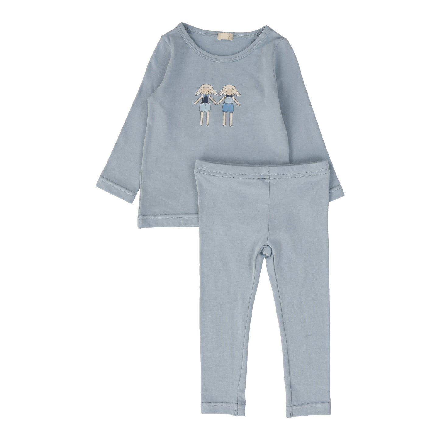 LIL LEGS BLUE LAMB PAJAMA SET