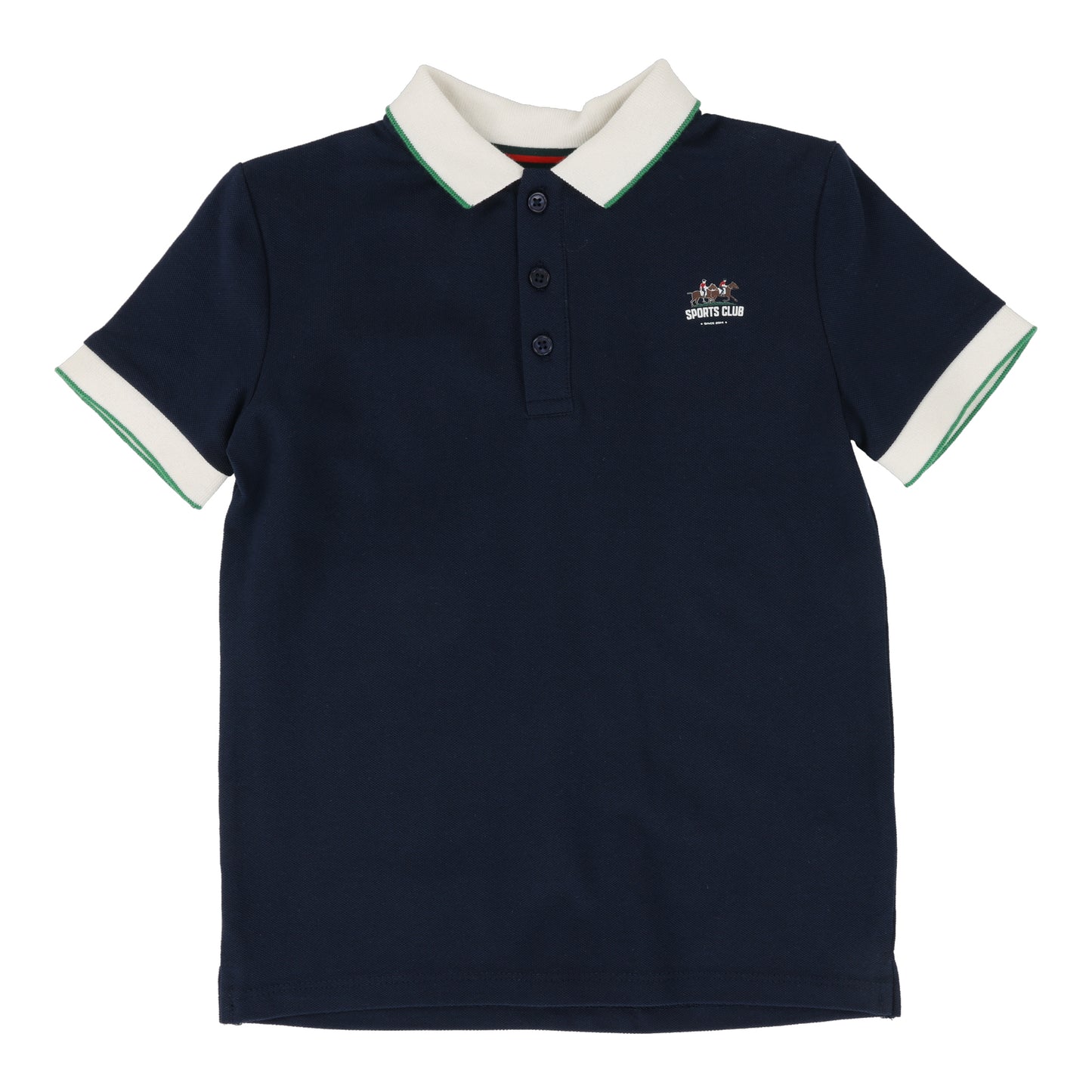 ANALOGIE NAVY TRIM POLO T-SHIRT